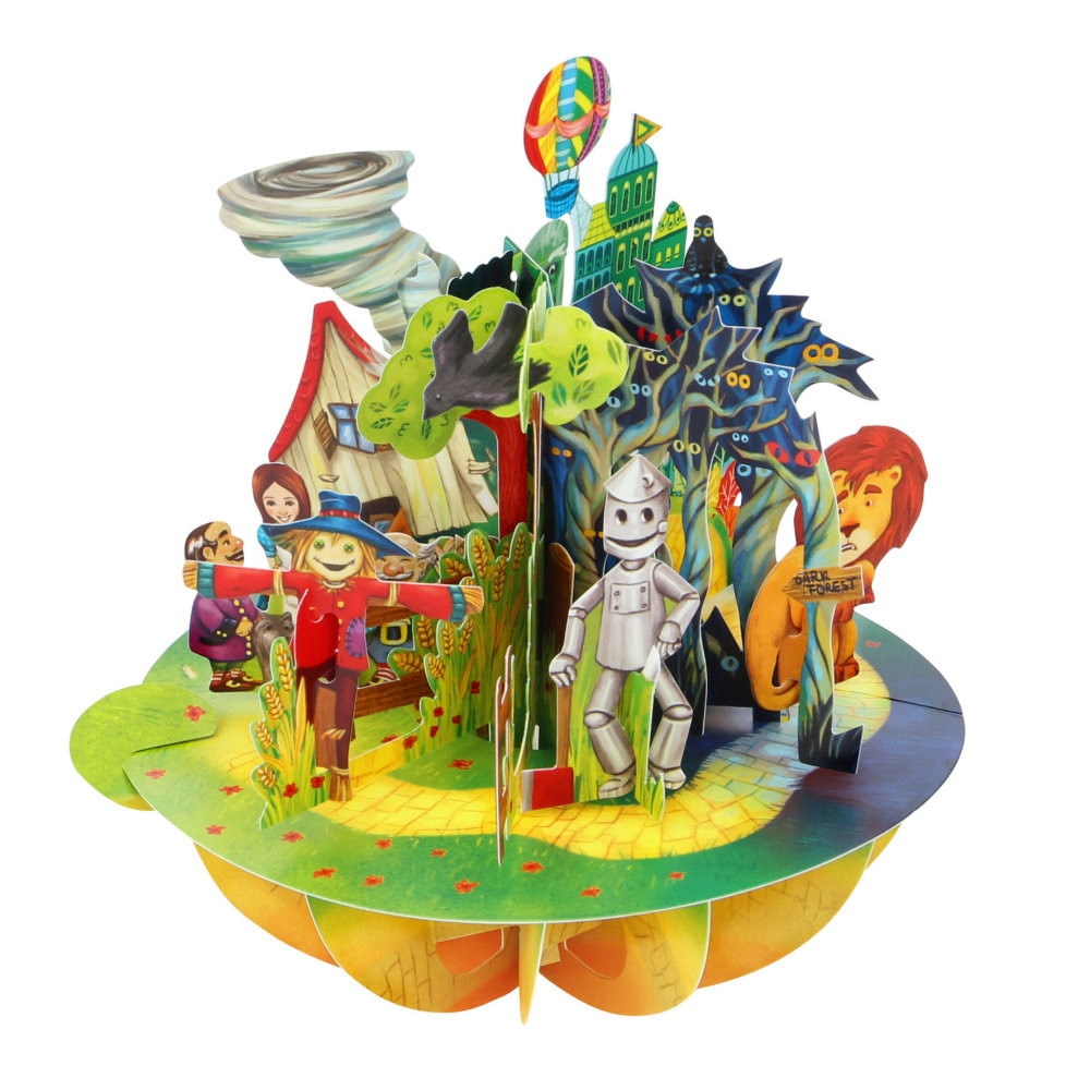 Felicitare 3D Santoro Piruettes - Wizard Of Oz
