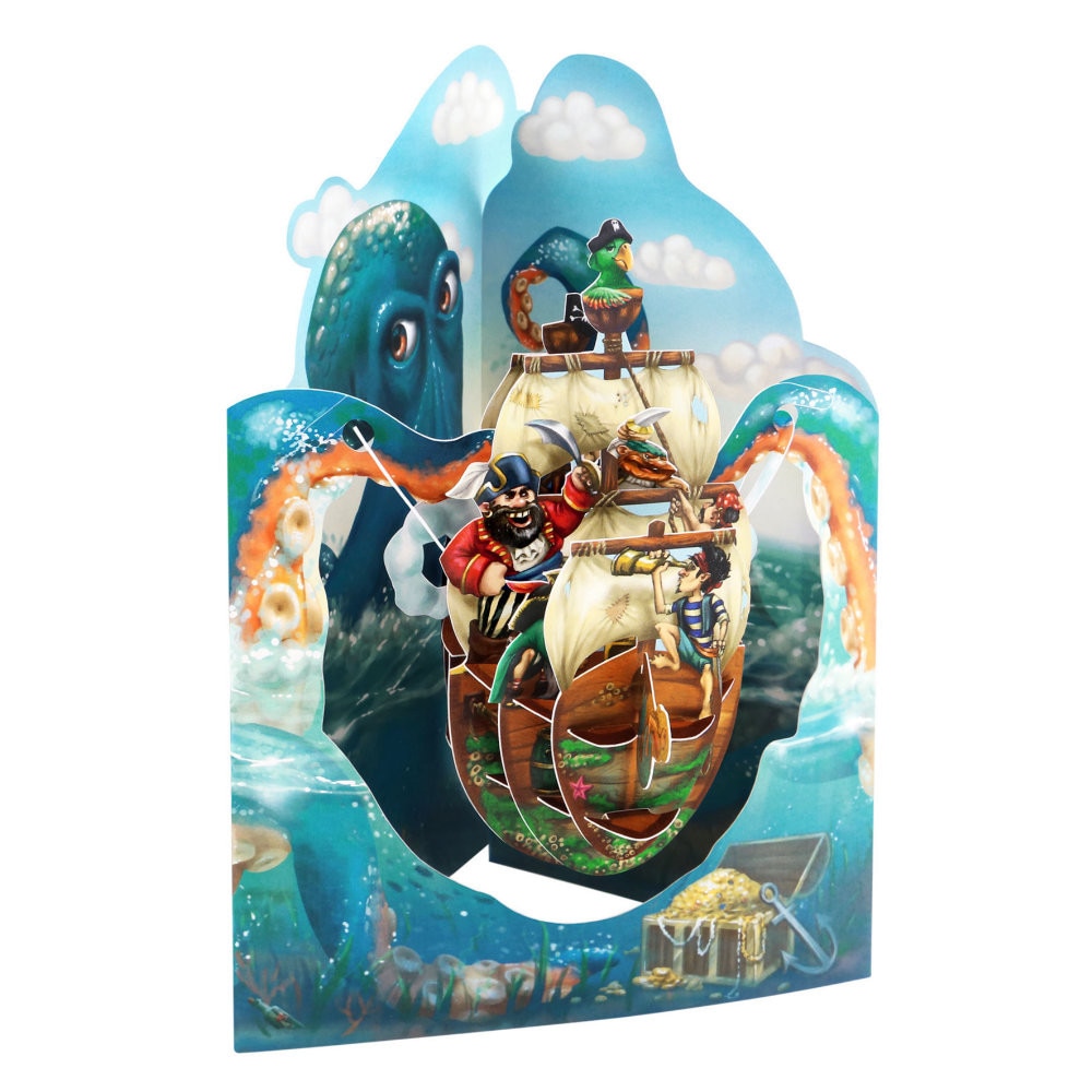 Felicitare 3D Santoro Swing Cards - Pirate Ship #2