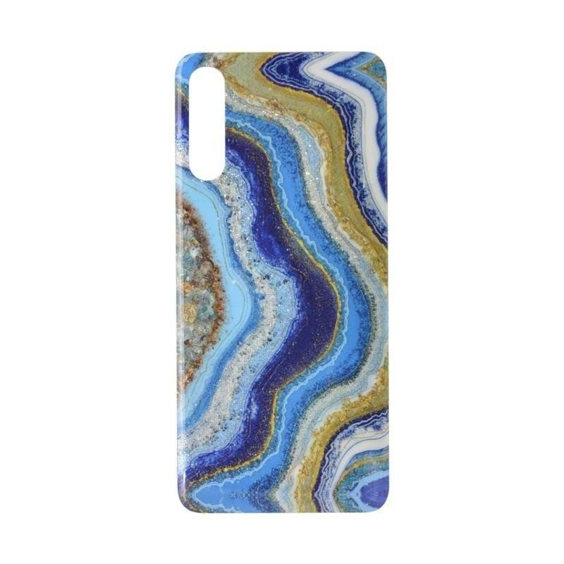 Husa Samsung Galaxy A70 model Marble Lapis Lazuli, Antisoc, Viceversa Albastru azur
