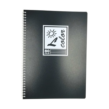 Caiet A4 80 file spirala coperta plastic negru dictando Caiet A4 80 file spirala coperta plastic negru dictando