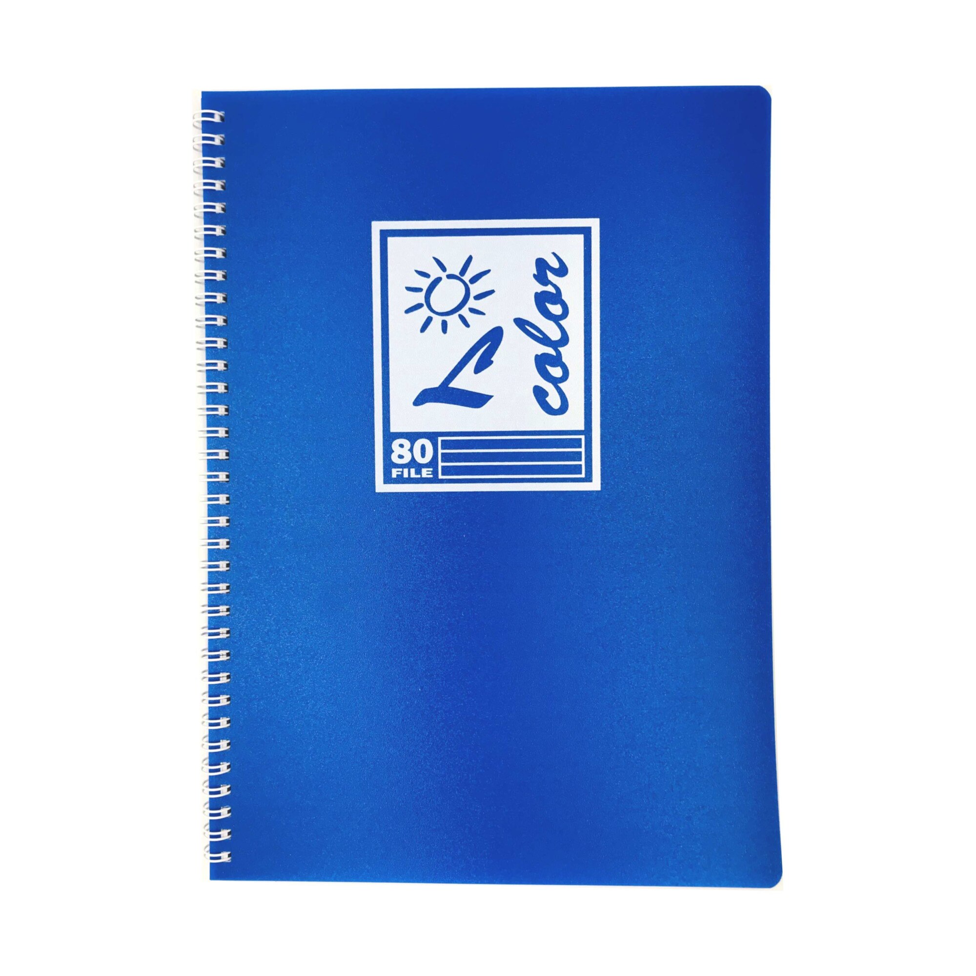 Caiet A4 80 file spirala coperta plastic albastru dictando