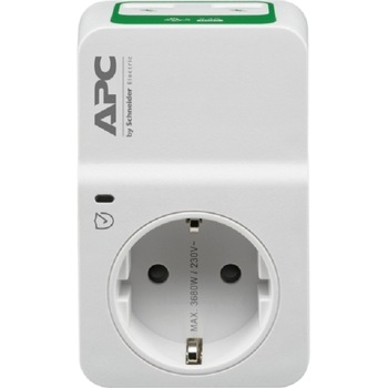 APC Essential SurgeArrest 1 Outlet 230V, 2 Port USB Charger, Germany APC Essential SurgeArrest 1 Outlet 230V, 2 Port USB Charger, Germany