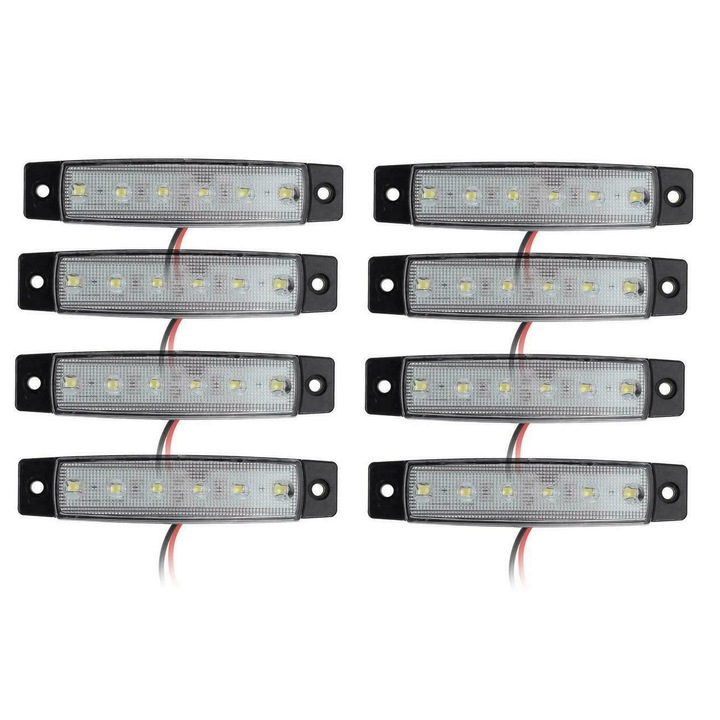 Set 8 bucati LED-uri lumina ambientala exterior, de montat sub caroserie, pentru atv, suv, pick-up, masina off-road