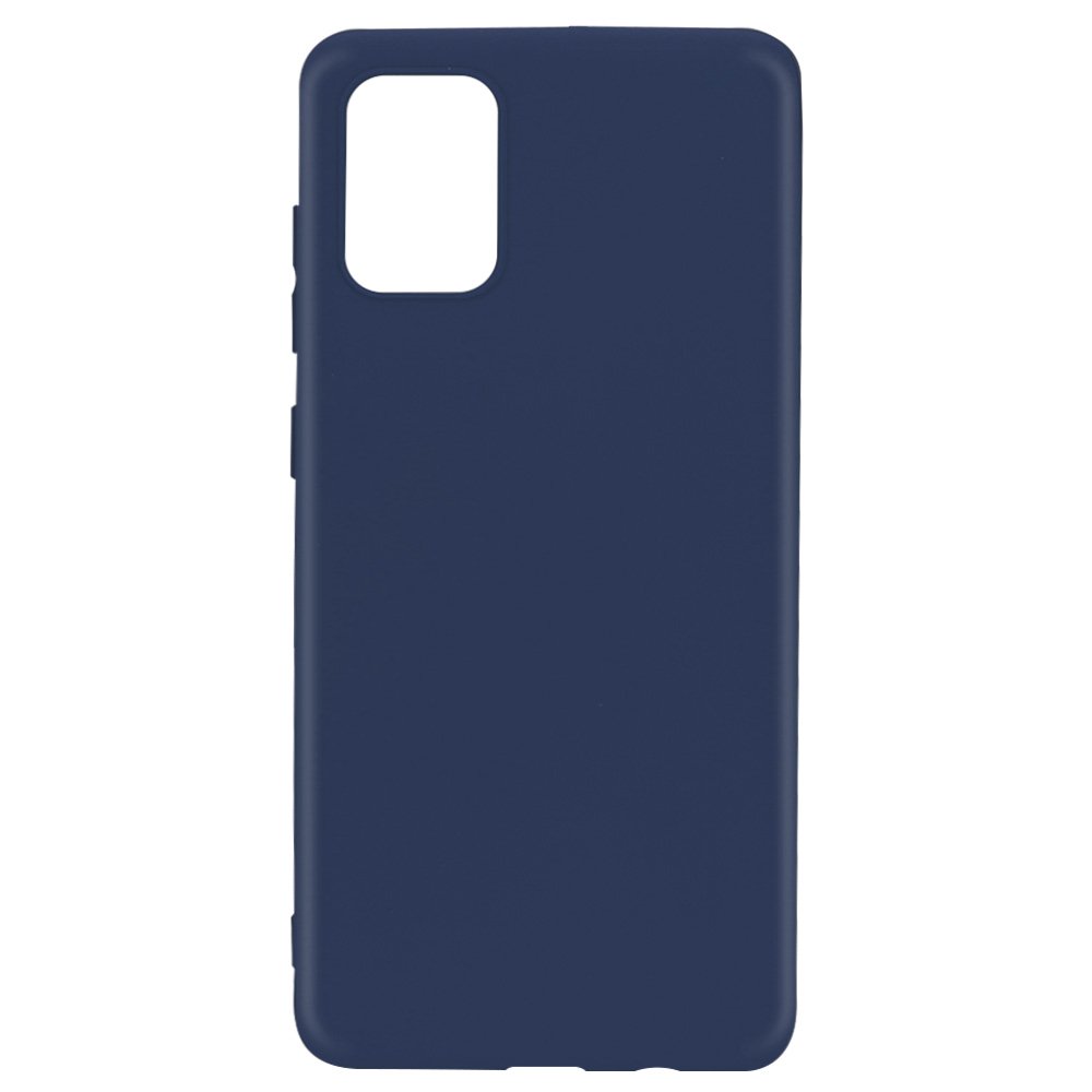 Husa Silicon Lemontti Silky pentru Samsung Galaxy A51, Albastru