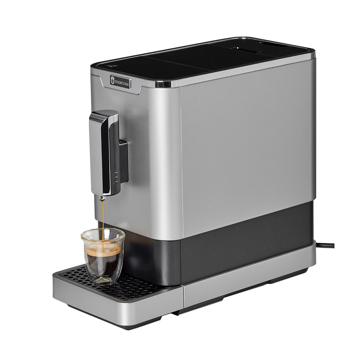 Espressor automat cafea Studio Casa Diva De Luxe, Rasnita incorporata inox, Display LED, Cafea boabe, 1.1 l, 1470 W, 19 Bar, Inox