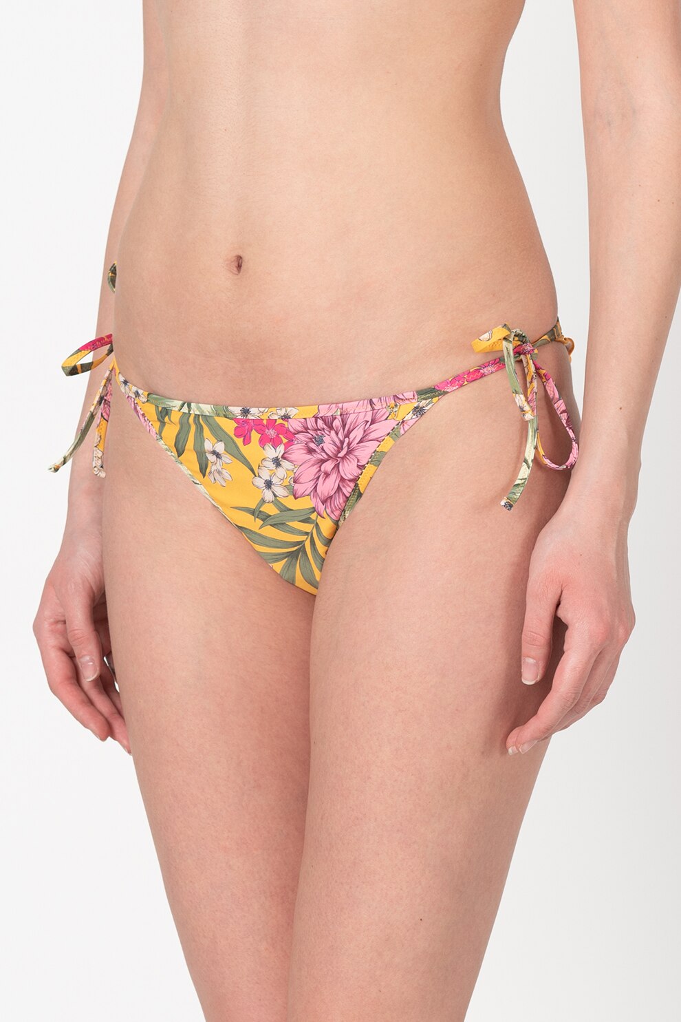 Guess, Chiloti brazilieni de baie cu model tropical, Multicolora, L