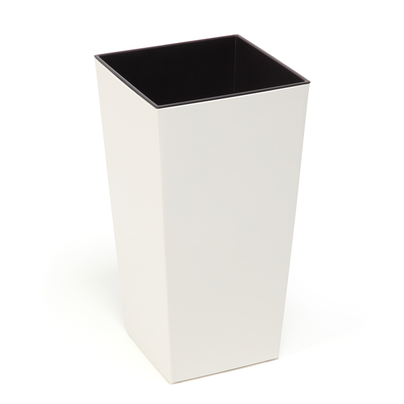 Ghiveci decorativ Lamela, Finezia, 40x40x75.3 cm, crem