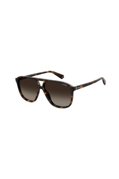 Polaroid, Ochelari de soare unisex pilot, cu lentile polarizate, Brun inchis, 58-12-140 Standard Polaroid, Ochelari de soare unisex pilot, cu lentile polarizate, Brun inchis, 58-12-140 Standard