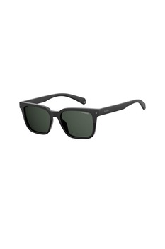 Polaroid, Ochelari de soare unisex patrati cu lentile polarizate, Negru, 52-17-140 Standard Polaroid, Ochelari de soare unisex patrati cu lentile polarizate, Negru, 52-17-140 Standard