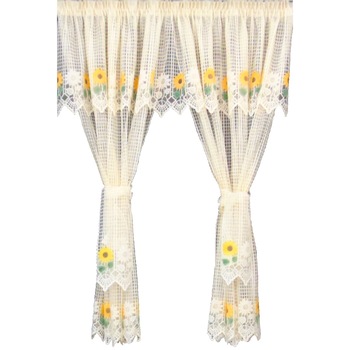 Set perdea Trei Stejari, model 051136, 200 x 240 cm, crem Set perdea Trei Stejari, model 051136, 200 x 240 cm, crem