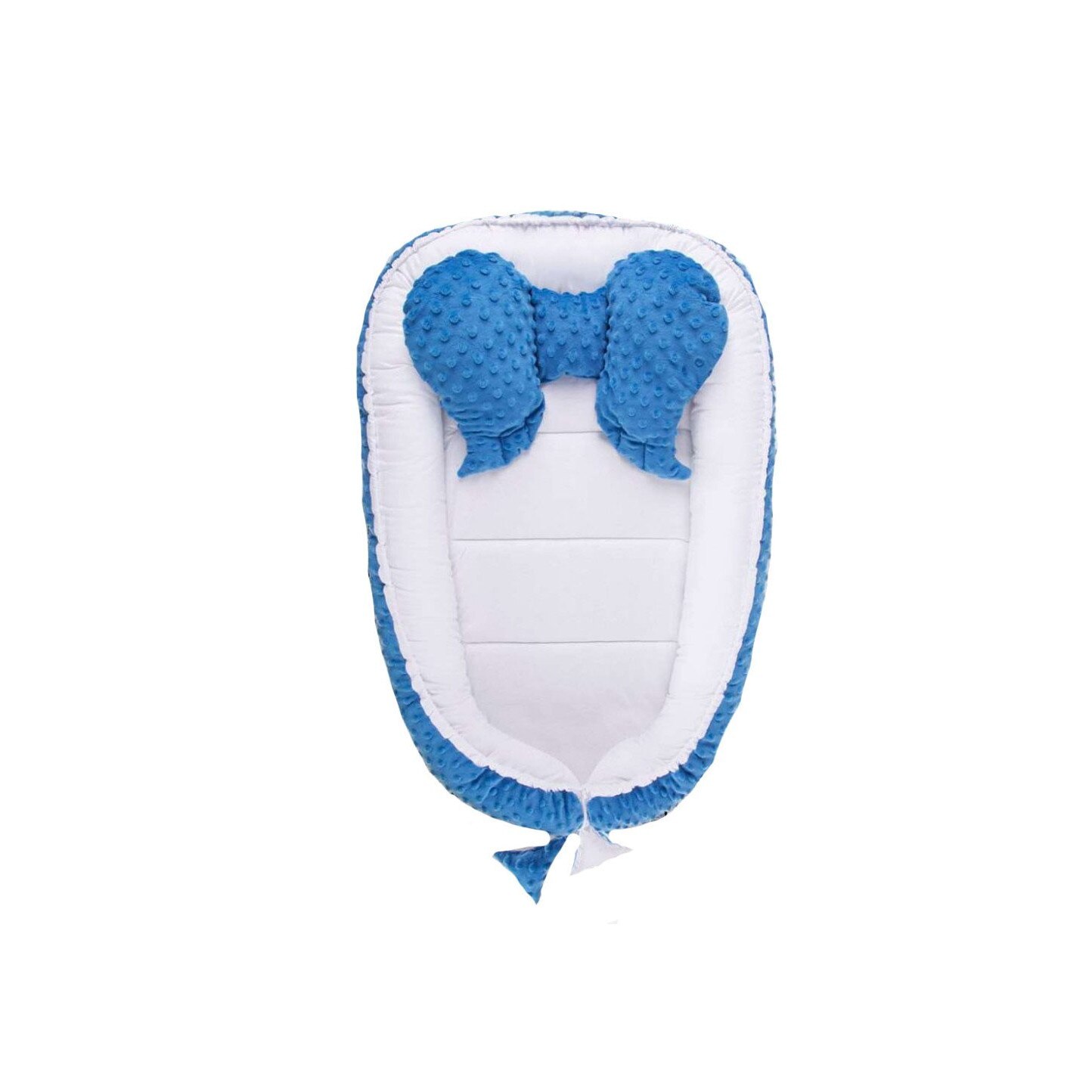 Cuib, minky, albastru