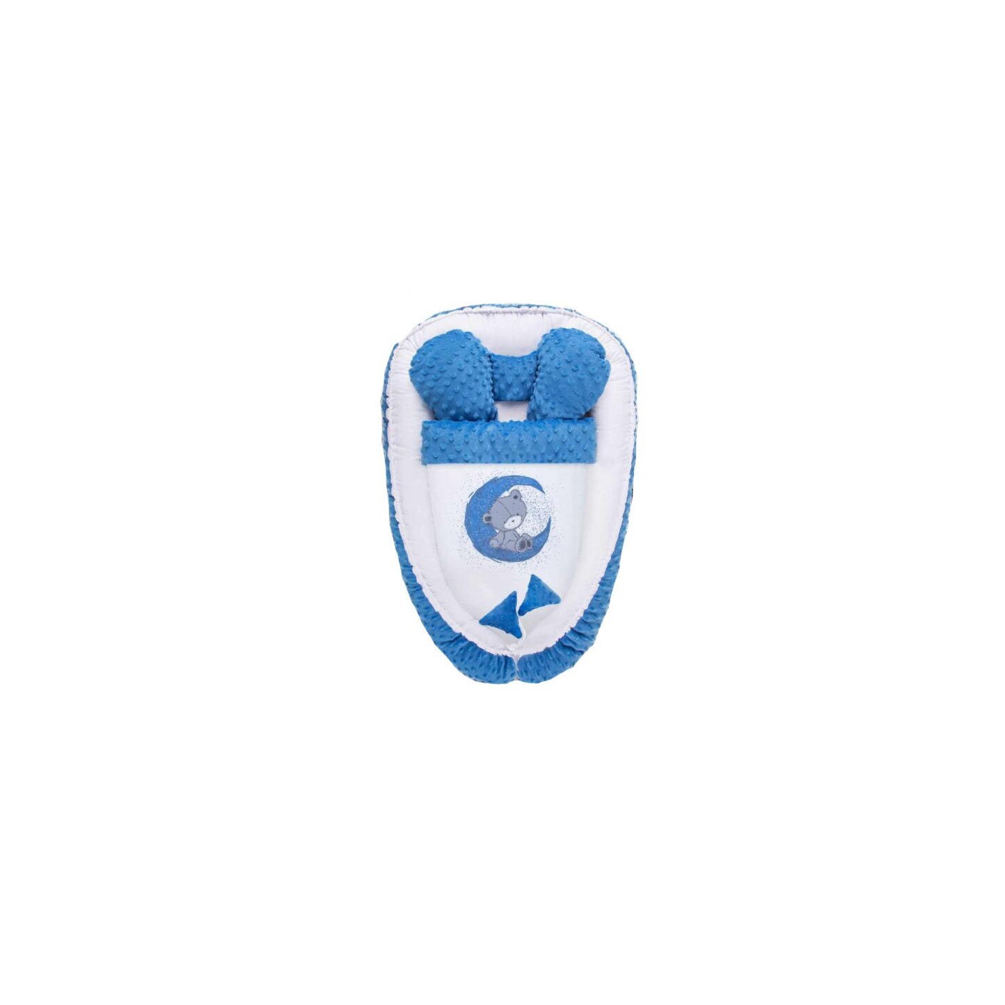 Cuib, minky, Teddy bear, albastru