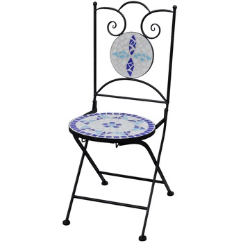 Set 2 scaune din mozaic, gradina/terasa/balcon, vidaXL, Ceramica, Multicolor, 37 x 44 x 89 cm Set 2 scaune din mozaic, gradina/terasa/balcon, vidaXL, Ceramica, Multicolor, 37 x 44 x 89 cm