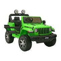masinuta electrica 4x4 premier jeep wrangler rubicon 12v roti cauciuc eva scaun piele ecologica verde imagen 40_2_
0