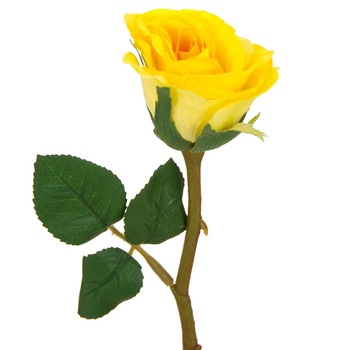 Floare artificiala, Zola®, trandafir galben, 30 cm Floare artificiala, Zola®, trandafir galben, 30 cm