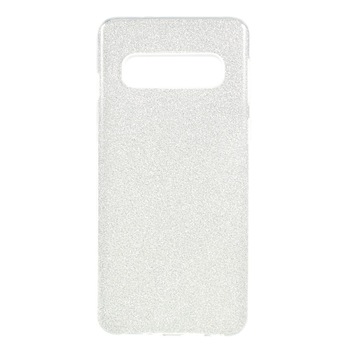 Husa Samsung S10e silicon 3 in 1 cu sclipici Silver Husa Samsung S10e silicon 3 in 1 cu sclipici Silver
