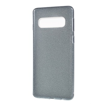 Husa Samsung S10e silicon 3 in 1 cu sclipici Negru Husa Samsung S10e silicon 3 in 1 cu sclipici Negru