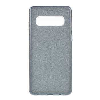 Husa Samsung S10 silicon 3 in 1 cu sclipici Negru Husa Samsung S10 silicon 3 in 1 cu sclipici Negru