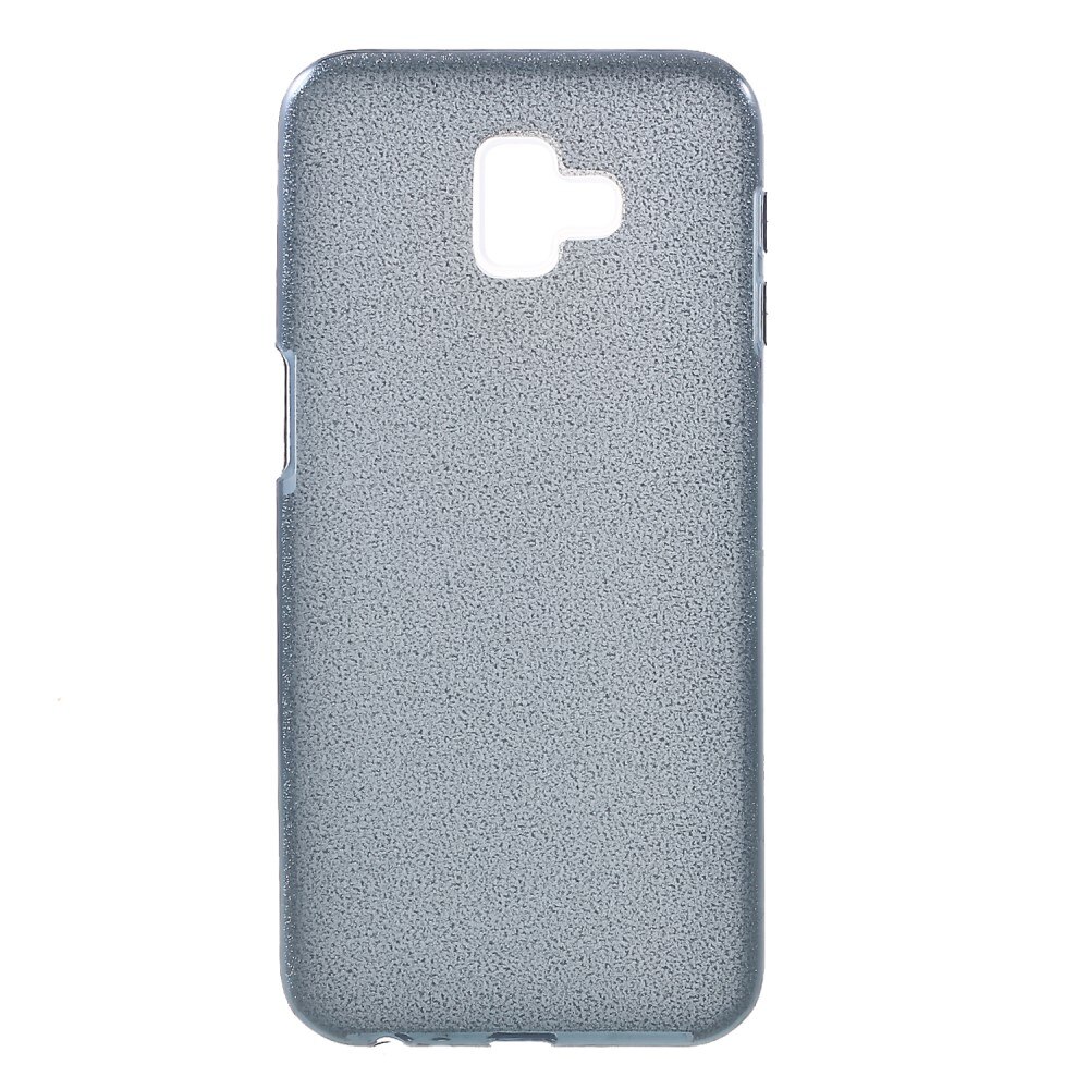 Husa J4 plus silicon 3 in 1 cu sclipici Samsung Negru