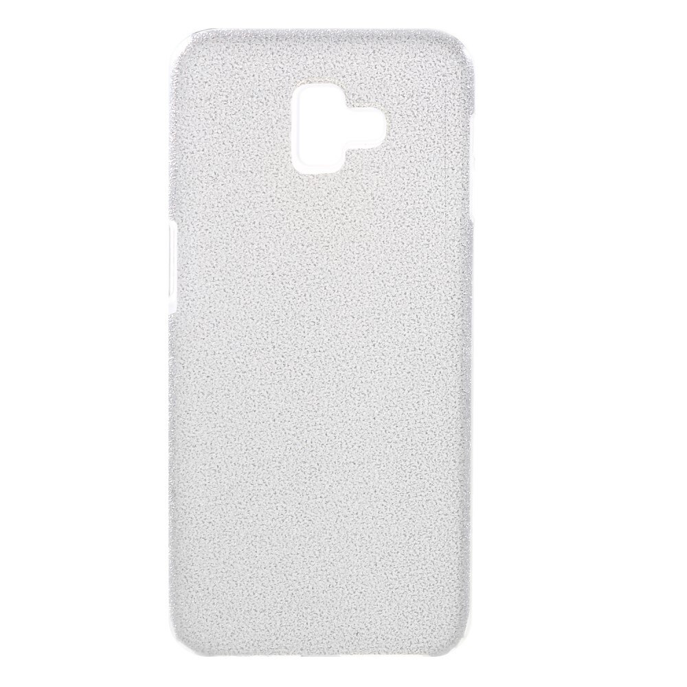 Husa Samsung J6 plus silicon 3 in 1 cu sclipici Silver