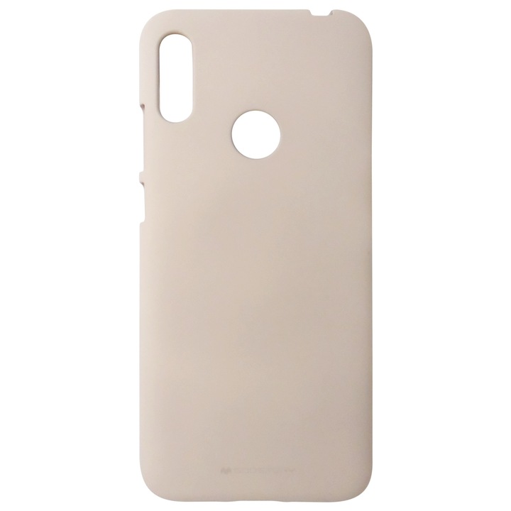 Husa silicon Mercury Goospery Soft Feeling bej pentru Huawei Y6S, Y6 (2019)