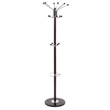 Cuier YANA, hol tip pom cu 16 agatatori, metal wenge, 470 x 470 x 1730 mm Cuier YANA, hol tip pom cu 16 agatatori, metal wenge, 470 x 470 x 1730 mm