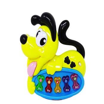 Pian Catel cu Sunete si Lumini Salamandra Kids®, Galben Pian Catel cu Sunete si Lumini Salamandra Kids®, Galben