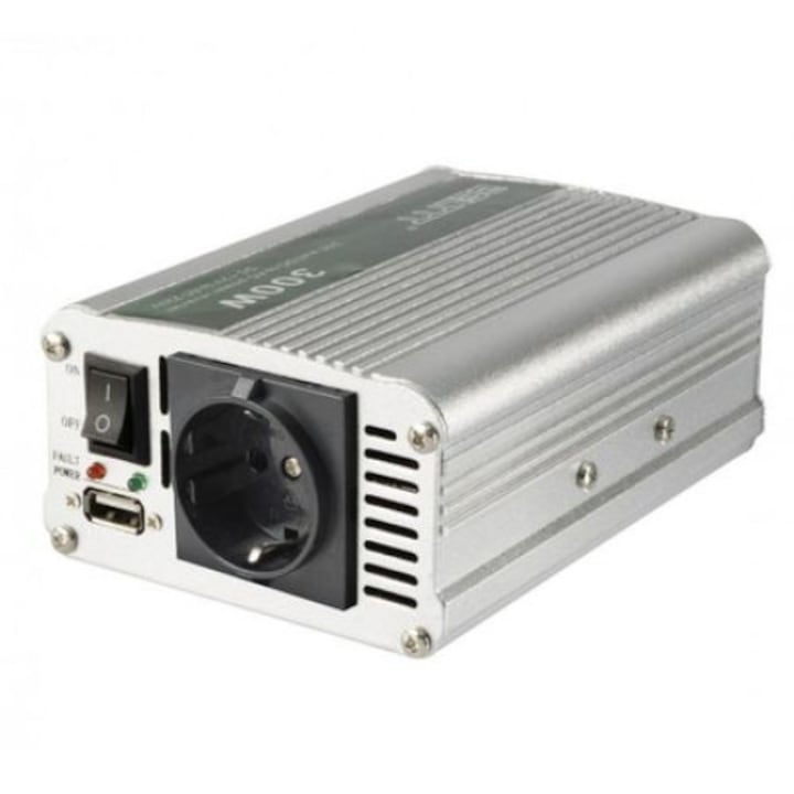 SGTT Feszültséginverter, 12V-230V 500W/max, 1000W, be/ki kapcsoló és USB