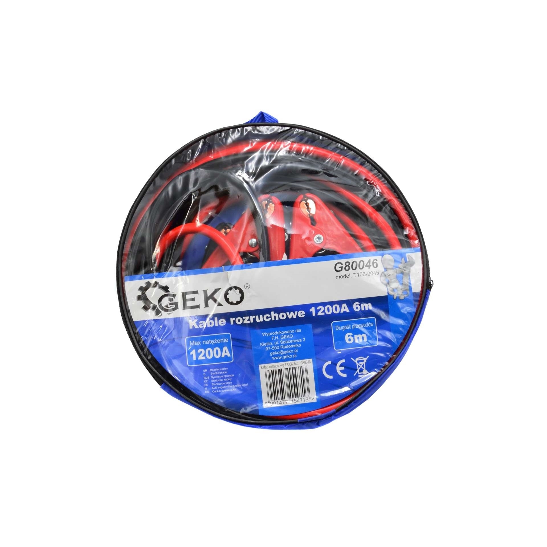 Cabluri de pornire 1200A 6m, GEKO G80046