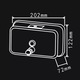 Dispenser detergent lichid 1200ml INOX SATINAT