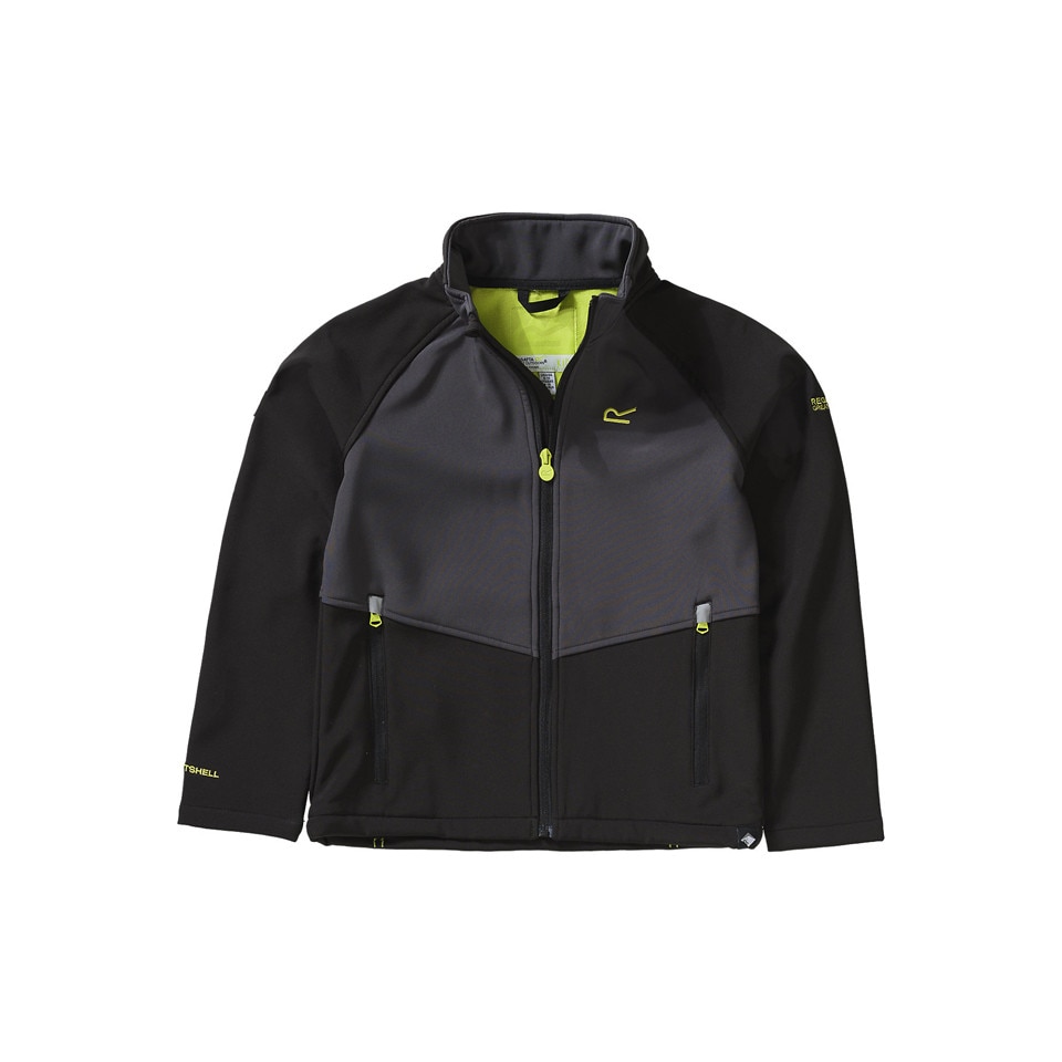 Cardigan tip jacheta Regatta baieti, negru/gri, marimea 158 cm