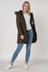 Geographical Norway, Geaca cu vatelina subtire si aspect matlasat Clara, Verde militar, 1