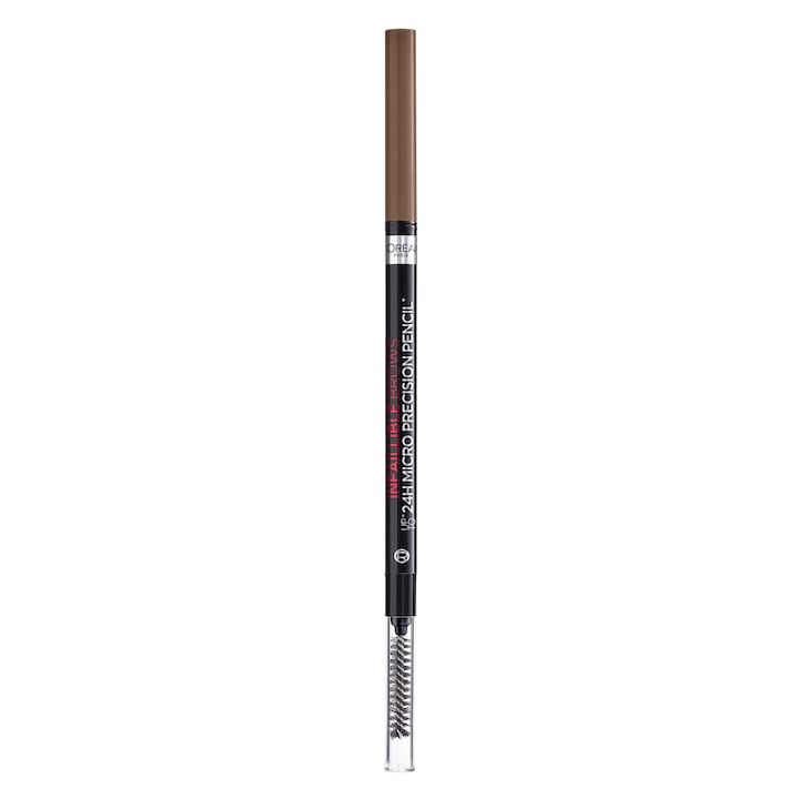 Creion pentru sprancene cu varf ultra-precis L'Oreal Paris Infaillible 24H Brows, Brunette, 5 g
