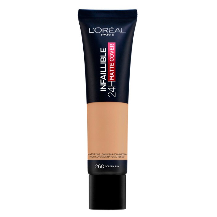 Fond de ten mat L'Oreal Paris Infaillible 24H Matte Cover 260 Soleil, 30 ml