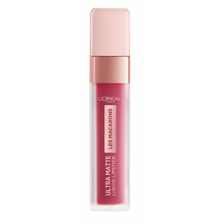Ruj lichid mat L'Oreal Paris Les Macarons 820 Praline de Paris, 8 ml