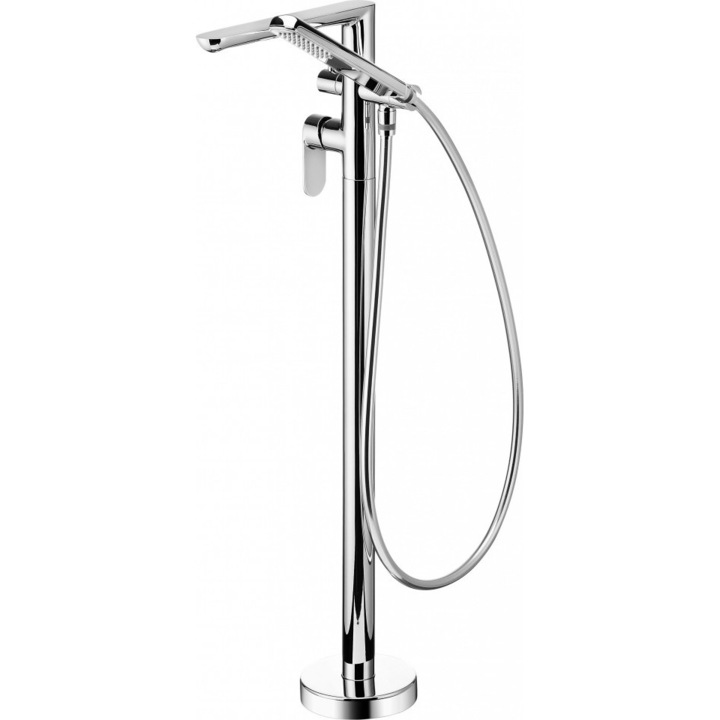 ALPINIA BGA017M szabadon álló kád csaptelep padlóra szerelhetővel, zuhanykészlettel együtt