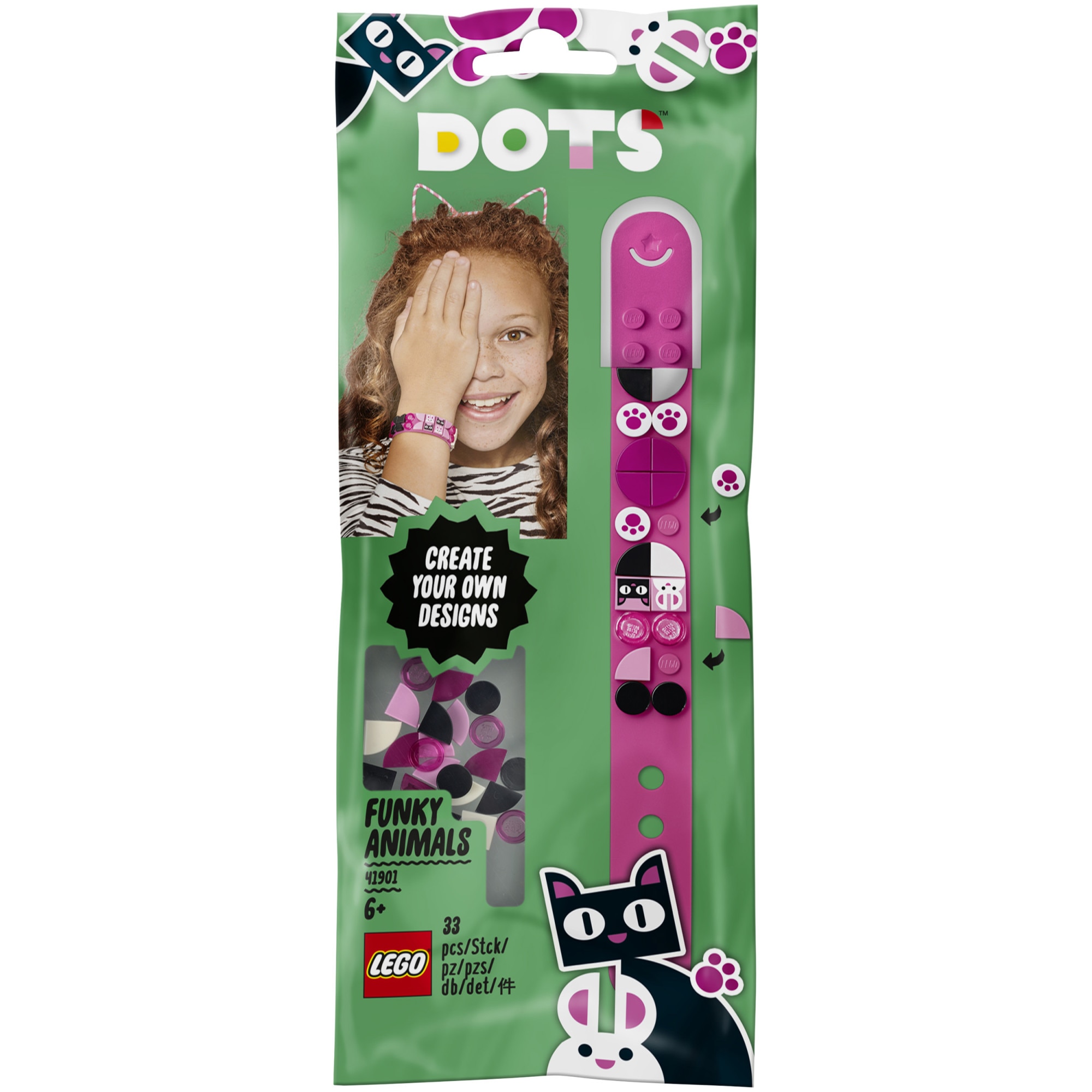 LEGO DOTS - Bratara animale fanteziste 41901