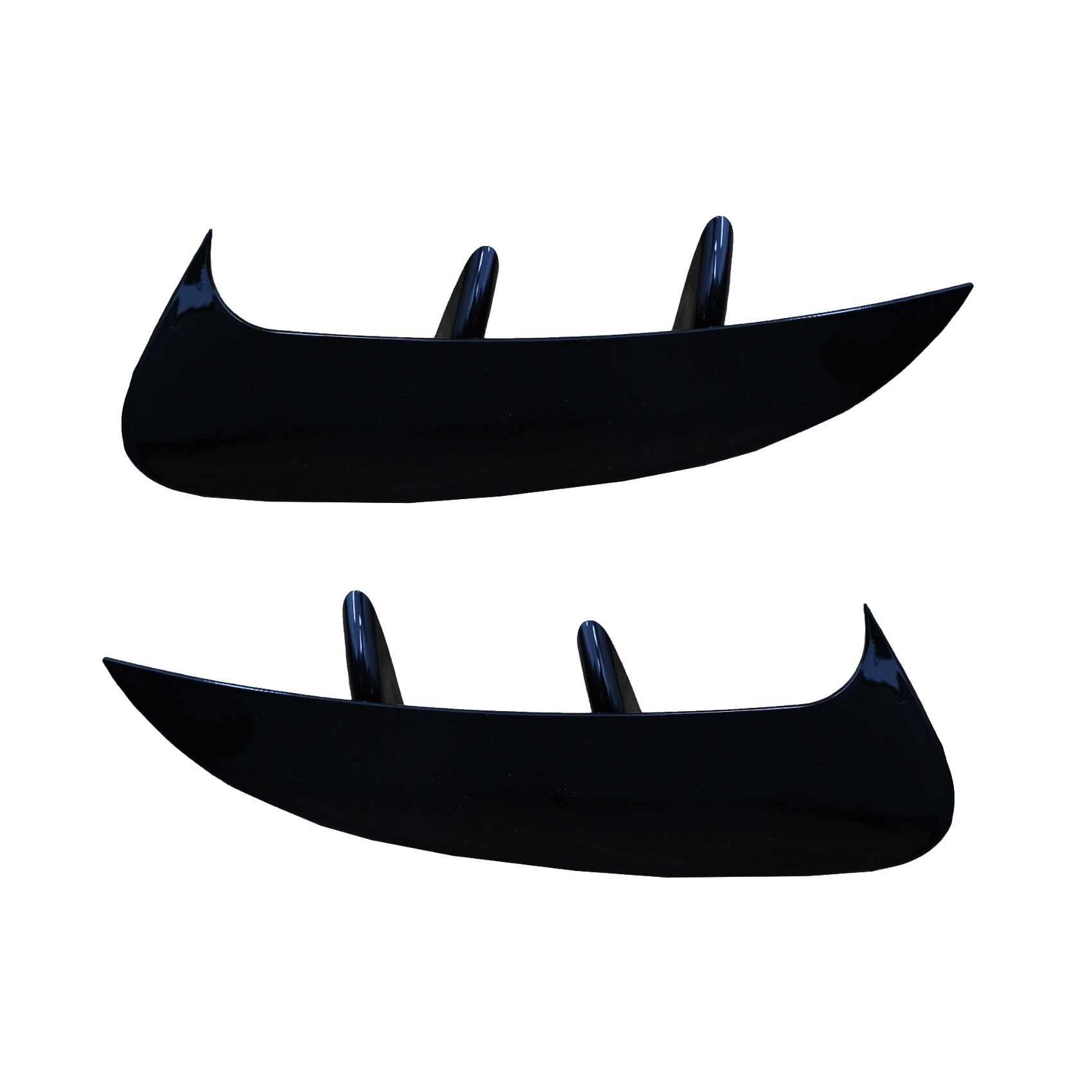 Set 2 Accesorii Bara Spate Flapsuri compatibil cu MERCEDES A Class W177 (04.2018-up) A35 A-Design Negru Lucios