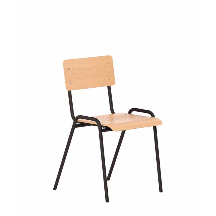 Scaun elev lemn E-265 Black, Fag