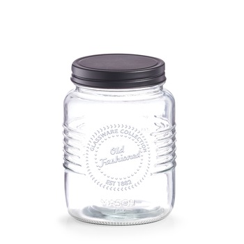 Borcan cu capac metalic,capacitate 1000 ml Borcan cu capac metalic,capacitate 1000 ml
