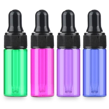 Set 4 sticle de 4ml cu pipeta ZAJA®, pentru uleiuri esentiale, multicolor Set 4 sticle de 4ml cu pipeta ZAJA®, pentru uleiuri esentiale, multicolor