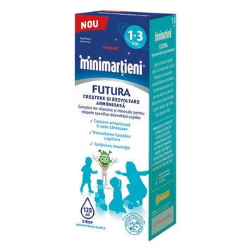 Supliment alimentar Minimartieni Futura Walmark, 1-3 ani, sirop 125 ml Supliment alimentar Minimartieni Futura Walmark, 1-3 ani, sirop 125 ml