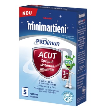 Supliment alimentar Minimartieni PROimun Acut Walmark, 5 plicuri Supliment alimentar Minimartieni PROimun Acut Walmark, 5 plicuri