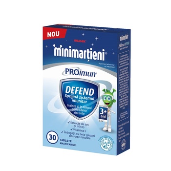 Supliment alimentar Minimartieni PROimun Defend Walmark 3+ ani, 30 tablete Supliment alimentar Minimartieni PROimun Defend Walmark 3+ ani, 30 tablete