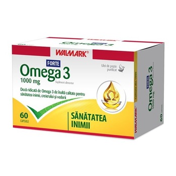 Supliment alimentar Omega 3 Forte Walmark, 60 capsule Supliment alimentar Omega 3 Forte Walmark, 60 capsule