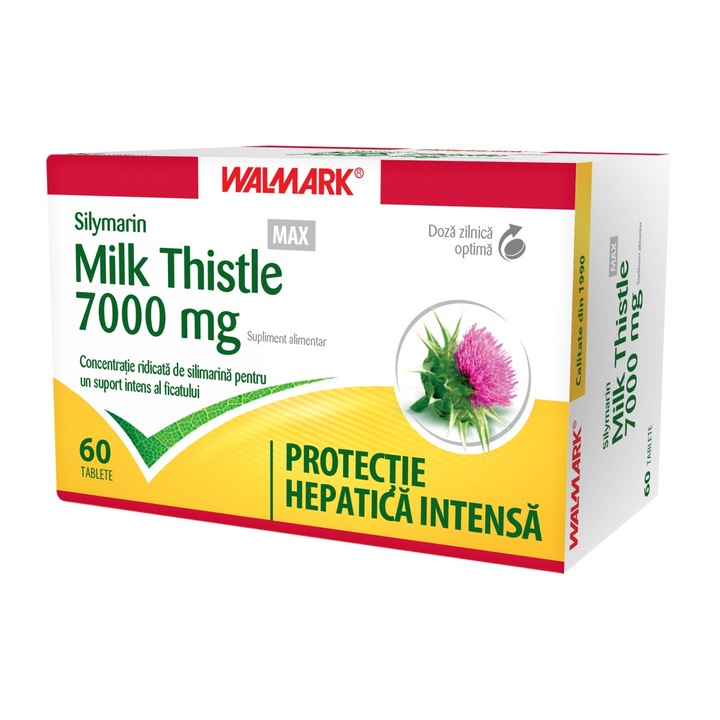 Хранителна добавка Walmark Silymarin Milk Thistle Max, 60 таблетки