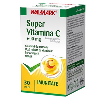 Supliment alimentar Super Vitamina C 600mg Walmark, 30 tablete Supliment alimentar Super Vitamina C 600mg Walmark, 30 tablete