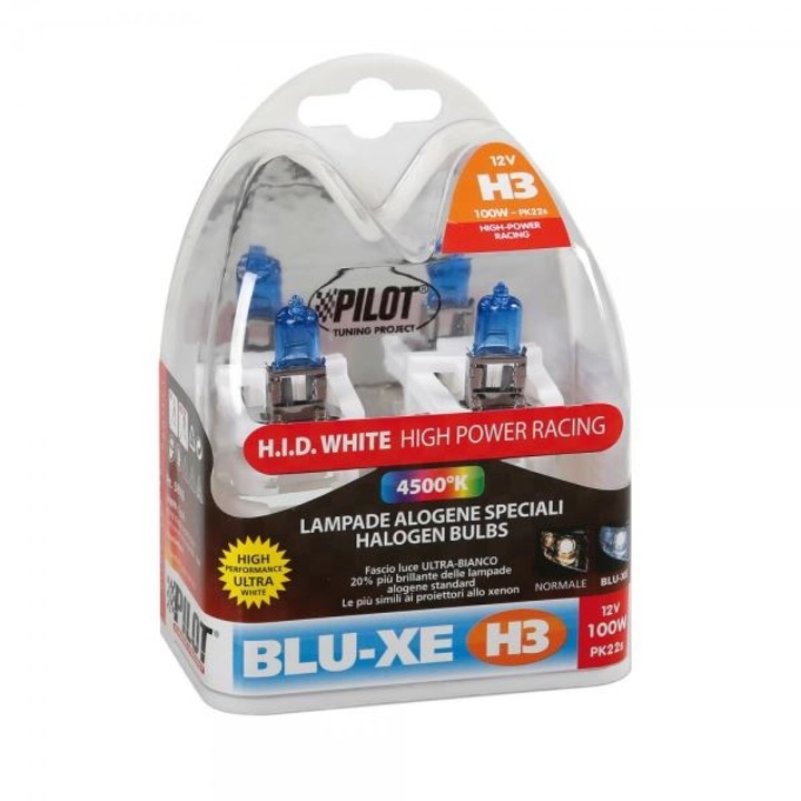 Lampa halogén izzókészlet Blu-Xe H3, 12V, 100W, PK22s