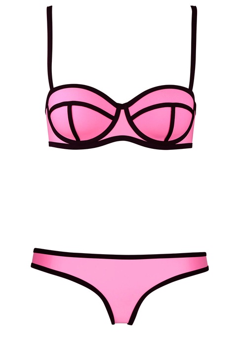 Costum de baie pentru femei JUP Triangl, neopren,, Roz