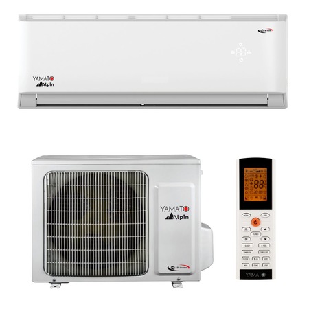 Aparat de aer conditionat Yamato Alpin YW24IG5 Inverter 24000 BTU, Clasa energetica A++, Racirea Turbo, Generator Cold Plasma, Auto-diagnoza, Dezghetare inteligenta, Timer, Sleep Mode, Wifi